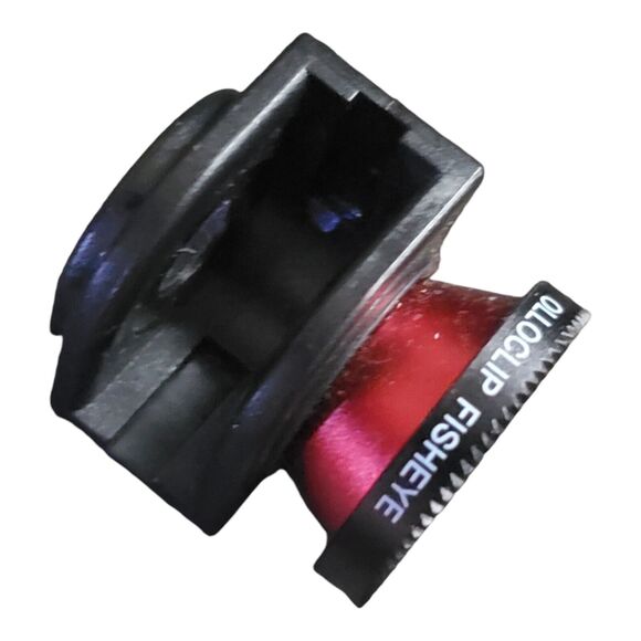 Olloclip Lens Fisheye Wide Macro Slim Phone Fit Black Red w Storage Bag Travel - Picture 7 of 8